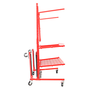Carrello Portautensili Mobile a Tre Ripiani per Officina, Carrello Multi-livello con Pannello per Parti <span class=keywords><strong>di</strong></span> Treno, Attrezzi per Riparazione Veicoli - Product Image 3