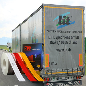 Autocollant réfléchissant pour camion certifié jaune 00821, ruban auto-adhésif <span class=keywords><strong>rétro</strong></span> ECE 104R - Product Image 4