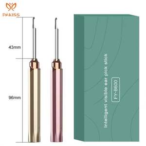 Removedor de cera eléctrico para oídos Pakiss con selección de oídos y cuchara de limpieza Sensor CMOS 5MP 30FPS Transmisión - Product Image 6