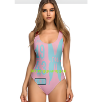 Maillots de bain Sigma Gamma Rho pour femmes, maillot de bain une pièce amincissant, maillot de bain uni, col rond, dos bas