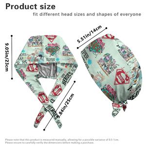 महिलाओं के लिए पूर्ण मुद्रण स्क्रैब कैप महिलाओं के लिए पूर्ण मुद्रण स्क्रैब टोपी लैब नर्सिंग स्क्रब उपकरण डॉक्टर - Product Image 6