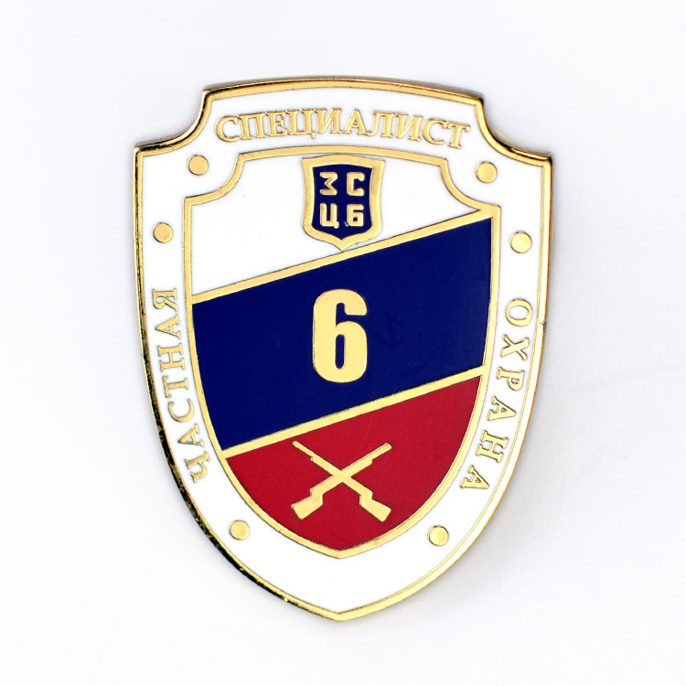 Factory Wholesale Custom Enamel Casting Badge