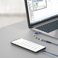 Kabel ekstensi USB3.0 pria ke Tipe c, kabel ekstensi Hard Drive seluler USB 3.0, kabel Data Tipe c