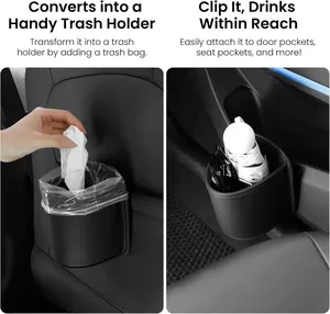 Organizador Universal para Coche: Soporte de Vaso con Clip para Puerta y Respaldo de Asiento, Caja de Almacenamiento para Bebidas y Bolsillo Organizador - Product Image 3