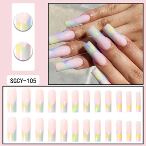 Gros Mode Personnalisable Beau <span class=keywords><strong>Faux</strong></span> <span class=keywords><strong>Ongles</strong></span> <span class=keywords><strong>Patch</strong></span> Femmes <span class=keywords><strong>Ongles</strong></span> Artificiels De Haute Qualité Produit Best-seller - Product Image 4
