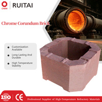 Brique réfractaire cylindrique en chrome-corindon Ruitai, haute température, à prix avantageux