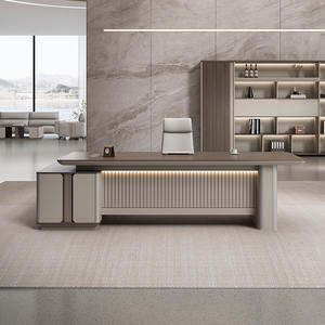 Meja kantor ringan sederhana Modern dapat diperpanjang untuk manajer rumah penggunaan kelas tunggal untuk ruang pribadi Ketua atau bos - Product Image 4