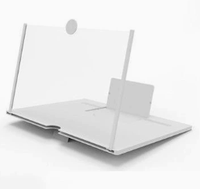 Loupe d'écran 3D haute définition pour téléphone portable, amplificateur d'écran de bureau mobile, support de téléphone portable extensible 10 pouces