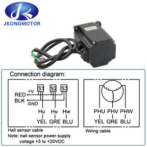 Contrôleur de moteur bldc/pmac 48v 60mm, spécification personnalisée 24v 48v, 30w jusqu'à 3000w Dc <span class=keywords><strong>alternateur</strong></span> de moteur sans balais - Product Image 6