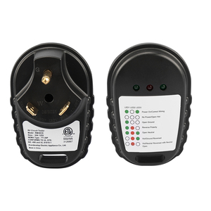NEMA TT-30P 30A,125V ETL được liệt kê <span class=keywords><strong>30</strong></span> <span class=keywords><strong>amp</strong></span> dẫn chỉ số Tester <span class=keywords><strong>RV</strong></span> mạch Analyzer cắm cho trailers cần thiết cho <span class=keywords><strong>RV</strong></span> điện - Product Image 2