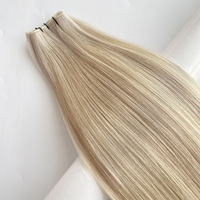 100% cuticule alignée Double Drawn 13A extensions de cheveux européennes Micro trame
