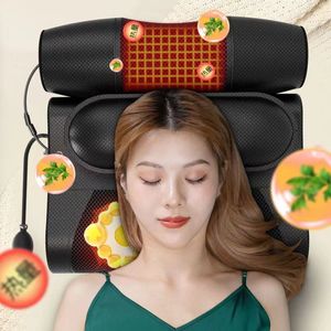 Almohada masajeadora para cuello y hombros con calor y vibración para uso doméstico, dispositivo de soporte lumbar eléctrico - Product Image 1