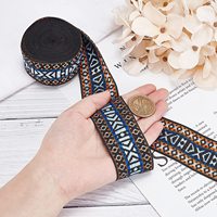 Nouveau design en gros 65% Rayon 35% Nylon Nervure Jacquard Web Enduit Ruban Jacquard Web pour Vêtements de Mode