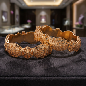 Brazaletes de Kada chapados en oro Brazaletes de Kada de moda personalizados de lujo Joyería llena de oro Oro Joyeria de Orojoy Jewelry - Product Image 4