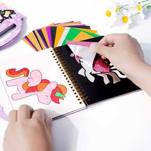 Libro de Actividades Creativas con Pegatinas para Niños, Set de Viaje, Manualidades DIY, Kit de Arte con Láminas Divertidas para Niñas - Product Image 2