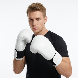 Gants de boxe personnalisés en PU et cuir véritable, 12 oz, gants d'entraînement pour la boxe, sparring, gants de frappe professionnels - Product Image 6