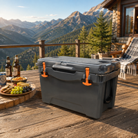 Glacière portable rotomoulée 35QT, robuste et isolée, pour la pêche, le camping et les activités de plein air