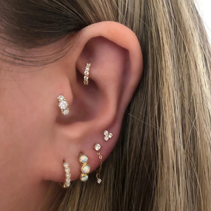 ROXI 2021, Pendientes de Plata de Ley S925 con Diseño Triangular y Diamantes, Estilo Coreano para Mujer - Product Image 3
