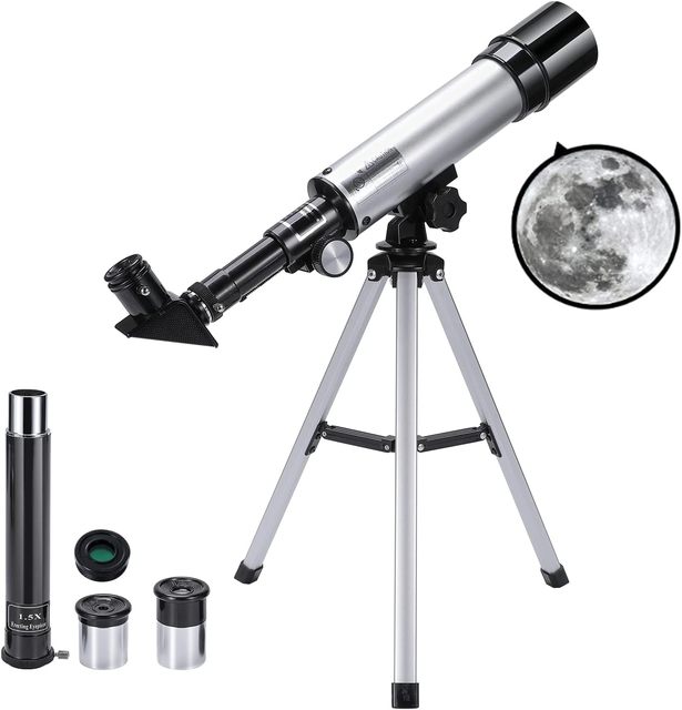 36050 mm Astronomical Telescope 90X Magnification Astronomical Refracting Telescope Telescope for Kids & Beginners,