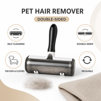 Rouleau grattoir en T pour enlever les poils d'animaux avec adsorption pour le nettoyage des poils de chat et de chien