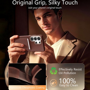 Funda de Teléfono Tipo Cartera Business TechWoven para Samsung S26 S23 S24 S25 Ultra con Tarjetero Magnético Desmontable y Protección Antigolpes - Product Image 3