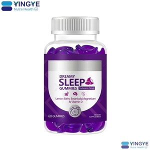 תוסף תזונה טבעוני אורגני פרטי לייבל סיטונאי OEM 5mg מלטונין מגנזיום ויטמין D גומי לשיפור השינה - Product Image 1