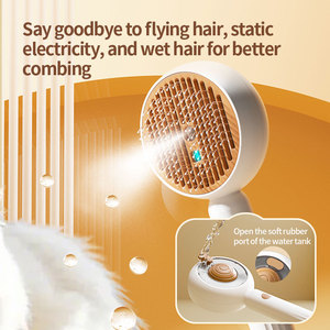 Peine de mensaje en aerosol, cepillo recargable para depilación de mascotas, peine de masaje en aerosol para mascotas, peines para gatos con mango, cepillo de vapor para mascotas - Product Image 3