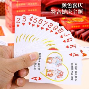 Customized Wedding Playing Cards Square Corners Paper Box Packaging Glossy Finish Party <b>Entertainment</b> - Product Image 4