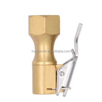 Kit de mandrin à air en laiton universel robuste flux ouvert droit verrouillage pneu mandrin pince gonfleur jauge compresseur accessoires