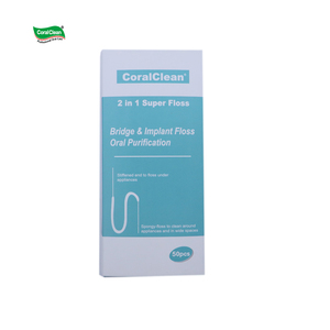 Hilo Dental CoralClean 2 en 1 de Alta Calidad con Sabor, Certificado ISO CE, Sin Plástico, para Uso Doméstico - Product Image 1