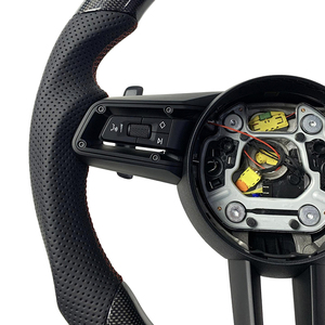 Volant en fibre de carbone pour modèles <span class=keywords><strong>Porsche</strong></span> Panamera Cayenne Macan 718 911 991.2992.2 Boxster Cayman Taycan - Product Image 4