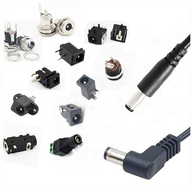 High Quality DC-022B Female Jack 5.5*2.1mm Waterproof DC Power Jack 2 Pin DC Socket Power Supply Connectors With Nut and Washer