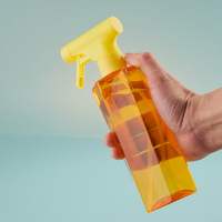 Bouteille pulvérisateur carrée rechargeable en PET de 400 ml, calibre 28, écologique, emballage plastique vide pour nettoyant cosmétique