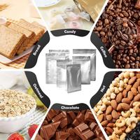 Sachet en aluminium à 8 soudures latérales avec valve unidirectionnelle pour l'emballage de café en poudre, de snacks, de chewing-gum et d'aliments pour animaux de compagnie