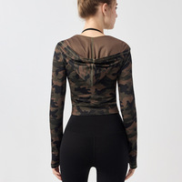 Veste de yoga pour femmes, léger, respirant, léopard, fermeture éclair intégrale, coupe-vent, sur mesure