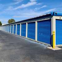 Porte à volet roulant en acier de style moderne Stockage en libre-service Enroulement manuel Intérieur antivol Surface finie Vente en gros