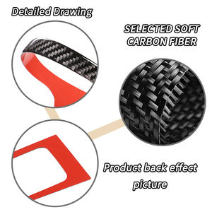 Pour 2015 - 2019 Honda Pilot accessoires d'intérieur de voiture en Fiber de carbone souple Kits d'autocollants décoratifs - Product Image 4