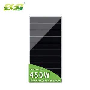 ESG大功率能源面板家用单晶300W 450W 530W半电池面板单晶