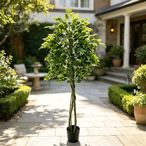 Disassemble and assemble leaves Detachable <b>Artificial</b> Banyan <b>Trees</b> - Product Image 3