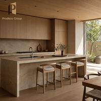 Ensemble d'armoires de cuisine sur mesure pour projet de maison, armoires de rangement ajustées pour cuisine domestique