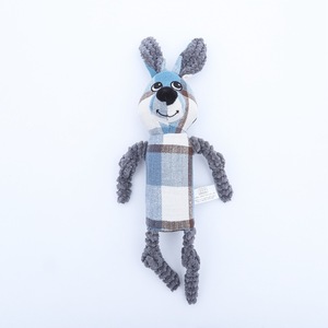 Jouet pour chien en toile à carreaux, jouet grinçant pour animaux de compagnie d'intérieur, pour chiots - Product Image 1