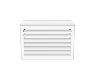 Cache de protection extérieur en aluminium pour climatiseur mural et pompe à chaleur