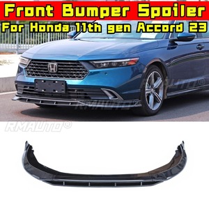 <b>Car</b> Front Bumper Lip <b>Diffuser</b> Spoiler Glossy Black Modification Part for Honda 11th Gen Accord 2023 Bumper Protector Body Kit - Product Image 4