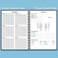 Agenda de fitness ultime 2026 Myway avec impression personnalisée et reliure spirale, journal de bien-être et carnet de suivi d'entraînement en salle de sport