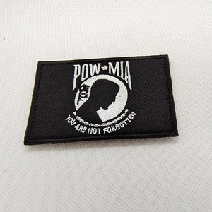 Pow Mia huy hiệu kỷ niệm bạn không quên thêu các bản vá lỗi với sequins bền vững vải cho trang trí - Product Image 3
