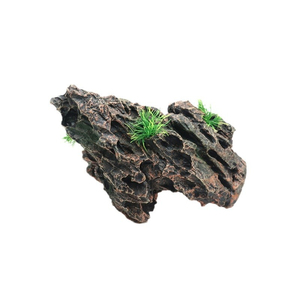 Pietra artificiale naturale drago arancione pietra 100W resina presenta vetro grezzo specie di pesci per accessori da acquario da scrivania - Product Image 5