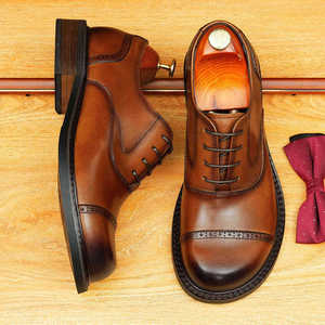 Mocasines Retro para Hombre, Estilo Japonés Inspirado en el Canguro, de Punta Puntiaguda, Ligeros, Antideslizantes, Transpirables, con Diseño de Parches, para Oficina y Carrera Profesional - Product Image 2