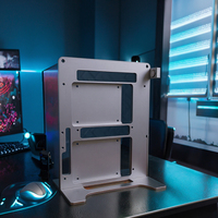 Boîtier PC Gamer Socooler Gaming Streamer SOC-D-Y Mid Tower, compatible avec carte graphique RTX 5080, fenêtre latérale, alliage d'aluminium, carte mère ITX