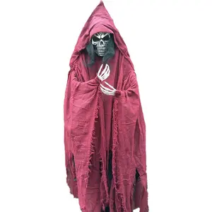 Haunted House Decorations Life Size Halloween Outdoor Front Yard Props Halloween Animatronics With Glowing Eyes