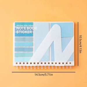Bloc de Notas Multifuncional con Pestañas Adhesivas, Cuaderno de Espiral Suave con Hojas Sueltas, Bloc de Notas para Apuntes, Esencial para la Oficina - Product Image 2